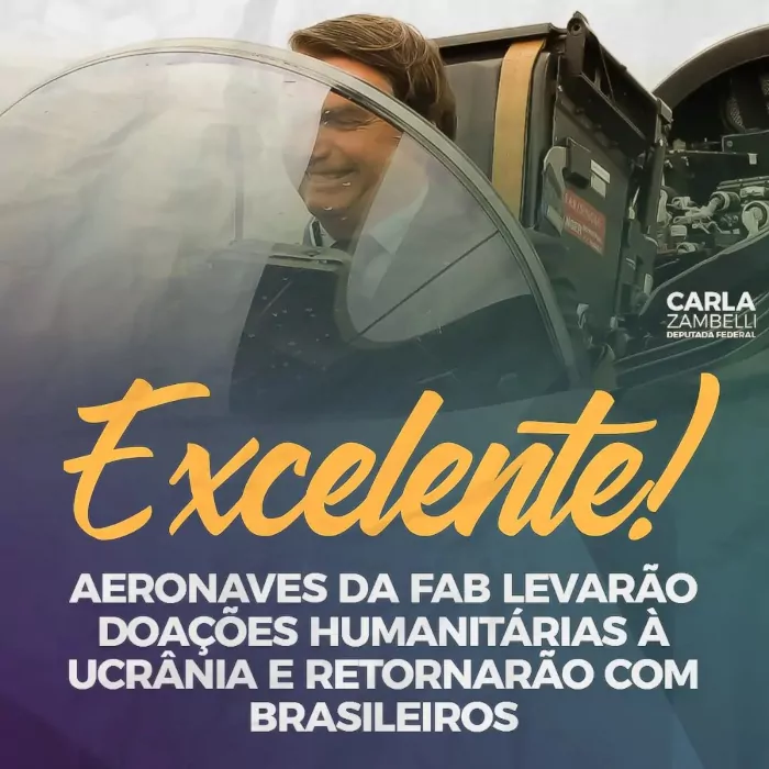 Imagem de chamada para Ações da FAB na Ucrânia