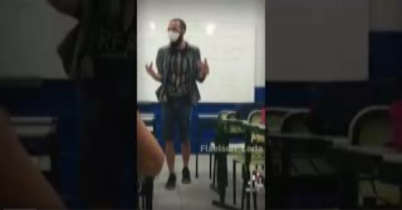 Imagem de chamada para Vídeo: Professor ensina "terraplanismo" biológico em sala de aula