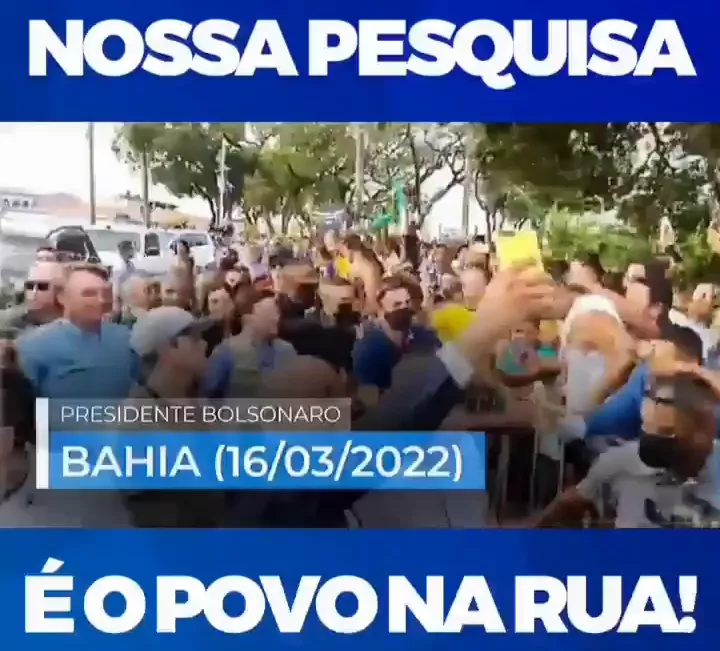 Imagem de chamada para Vídeo: Bolsonaro é recebido por multidão na Bahia na última Quarta-feira